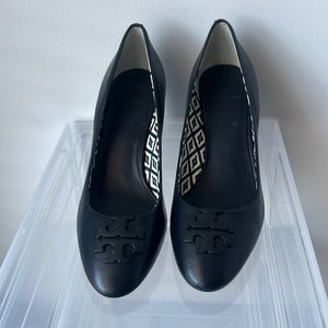 Navy Blue Wedge Heels sz 9M